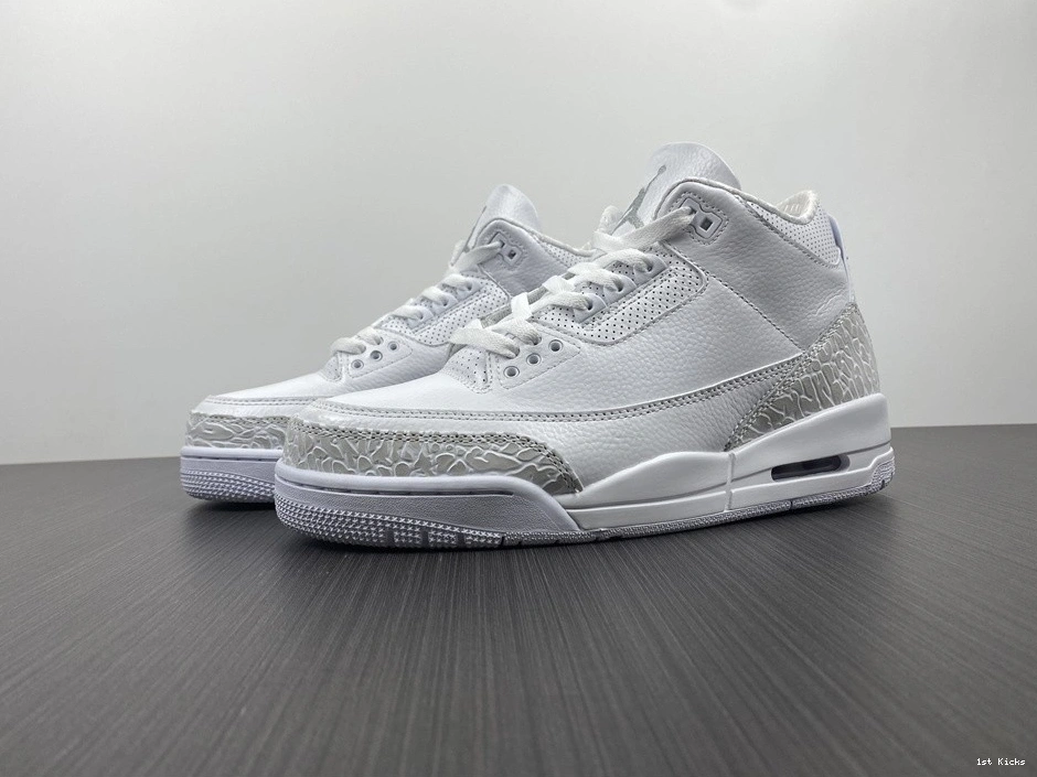 Air Jordan 'Triple  429487-111 3 Retro White' PS 0110